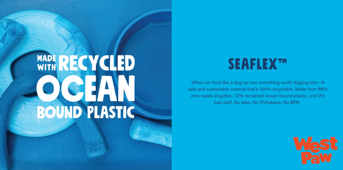 West Paw reduces its environmental paw print with their new Seaflex line